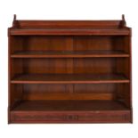 An Arts & Crafts hardwood bookcase in the manner of Christopher Dresser,