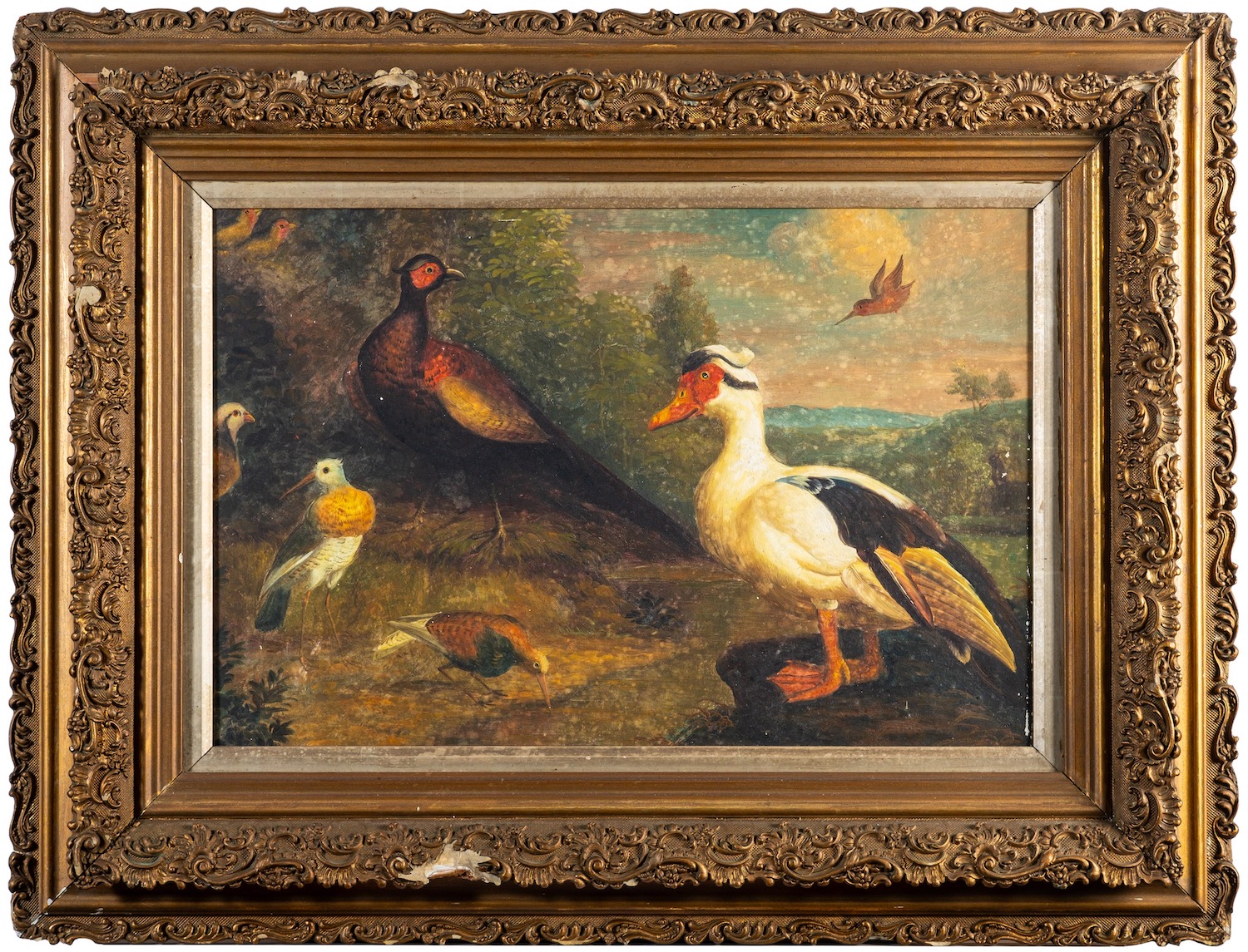 British School (19th Century) Compositions with herons, ducks and other birds, - Image 3 of 3