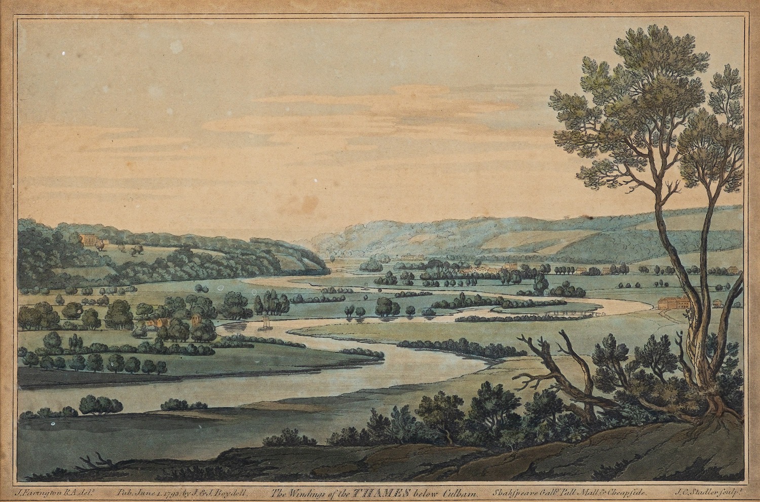After Joseph Farington (British, 1747-1821) Views of the Thames, including 'Great Marlow', - Image 12 of 13