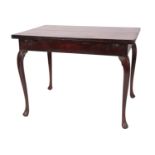 A late George II or early George III mahogany extending supper table, circa 1760,