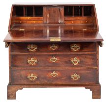 A George II mahogany bureau;