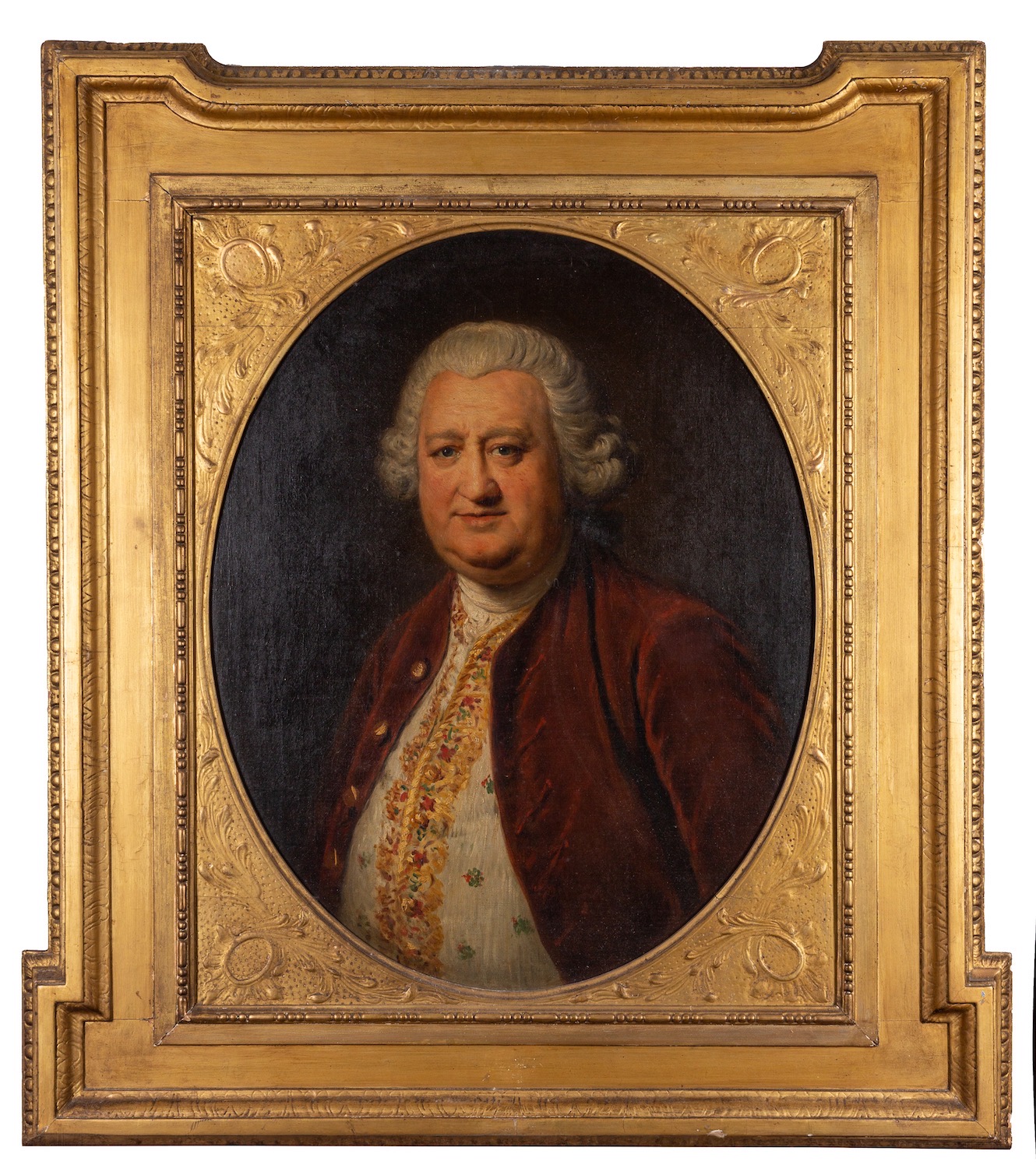 William Hoare of Bath (British, 1707- 1792) Portrait of Claude Champion de Crespigny, - Image 2 of 2