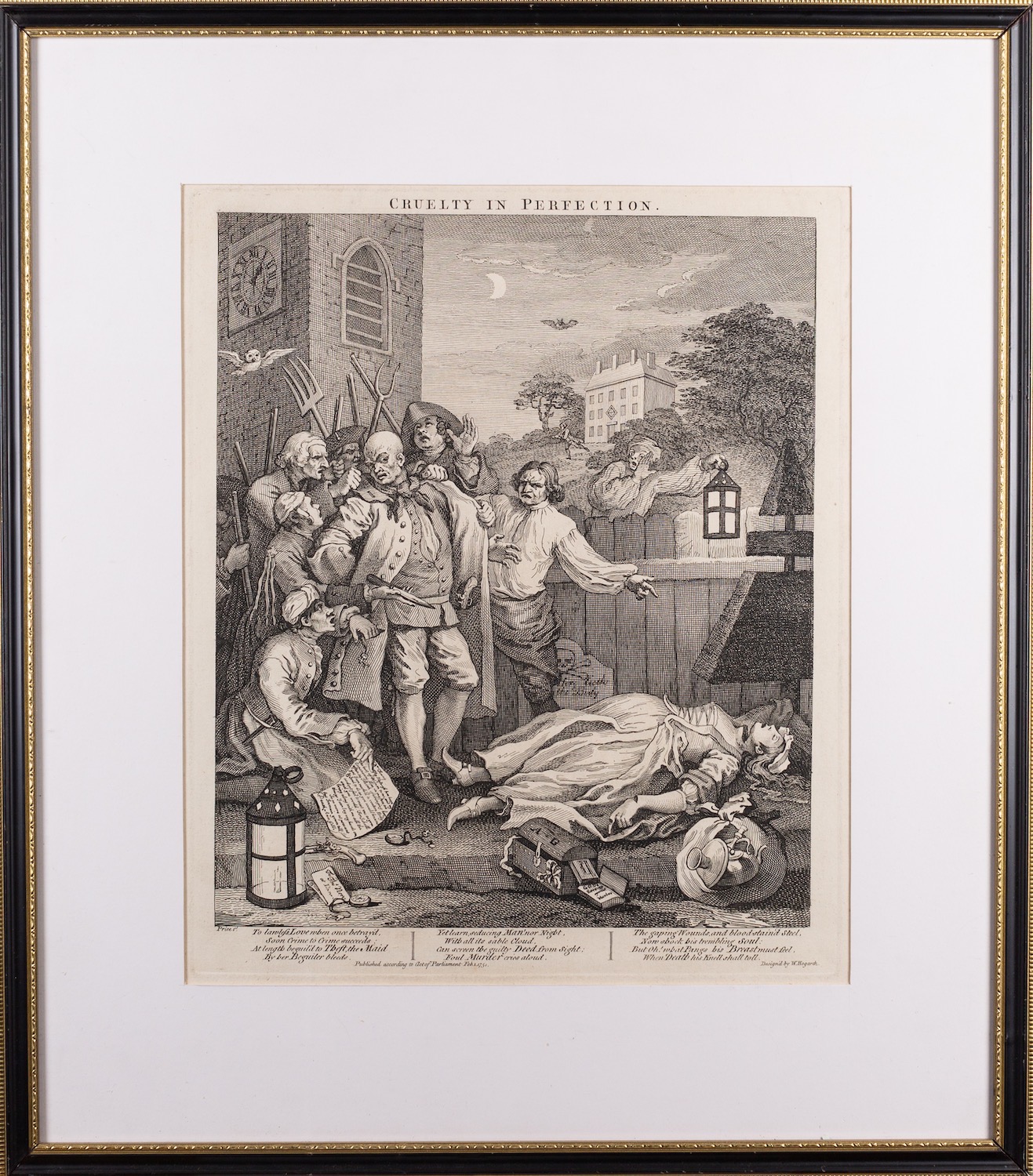 After William Hogarth (British, 1697-1764) Southwark Fair, 1733 Cruelty in Perfection, - Image 8 of 10