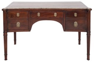 A marble topped mahogany washstand in Louis Philippe style,