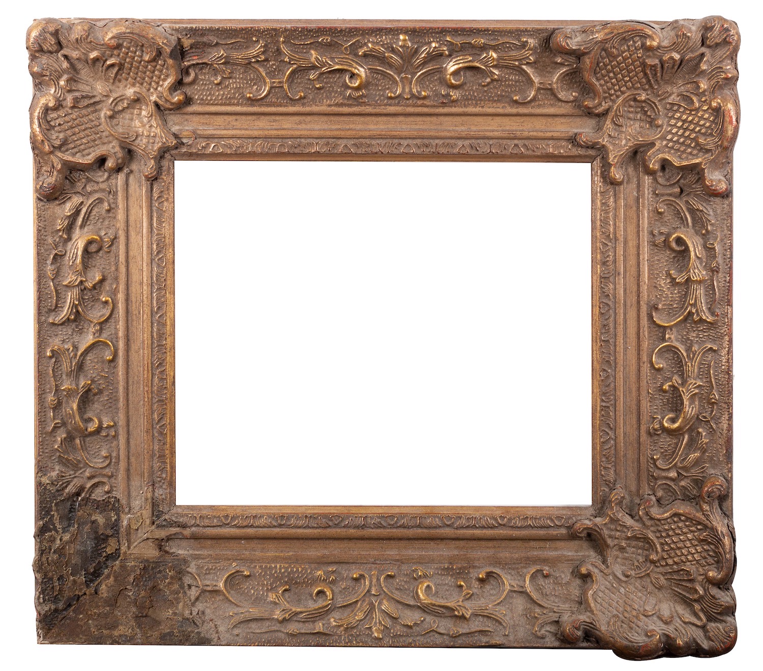 Two gilt wood and composite frames The larger 51 x 45.5 x 9. - Image 2 of 2