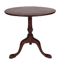 A late George II mahogany circular occasional table,