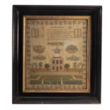 A George III needlework sampler,