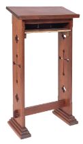 A Victorian pitch pine lectern,