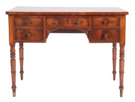 A George IV mahogany dressing or writing table,