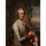 Follower of Anton von Maron (Austrian, 1731-1808) Portrait of a seated gentleman at a table,