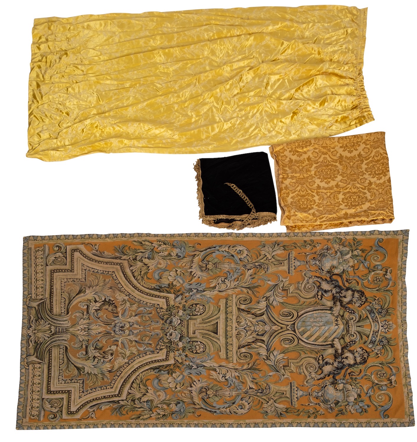 A large quantity of Damask and other fabrics, - Image 8 of 11