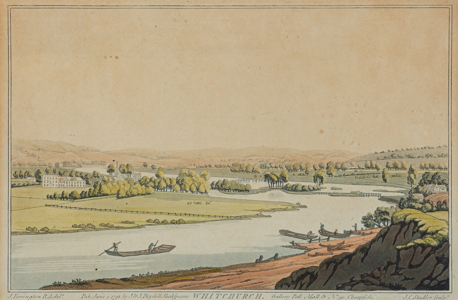 After Joseph Farington (British, 1747-1821) Views of the Thames, including 'Great Marlow', - Image 13 of 13