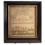 A George III needlework sampler,