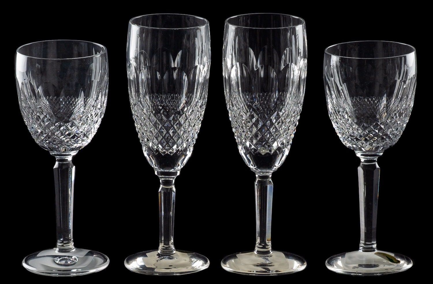 A suite of Waterford Colleen pattern drinking glasses, comprising eleven flutes, eleven goblets, - Image 2 of 3