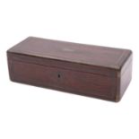 A rosewood glove box, probably Continental,