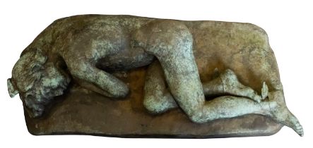 A large bronze model of the Infant Mercury sleeping, previously thought to be German,