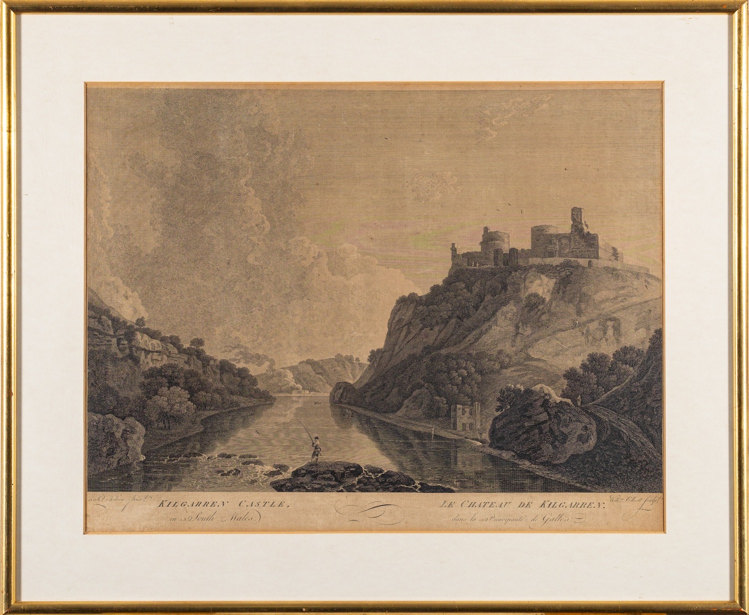 After Richard Wilson (British,1714-1782) Kilgarren Castle, - Image 2 of 2