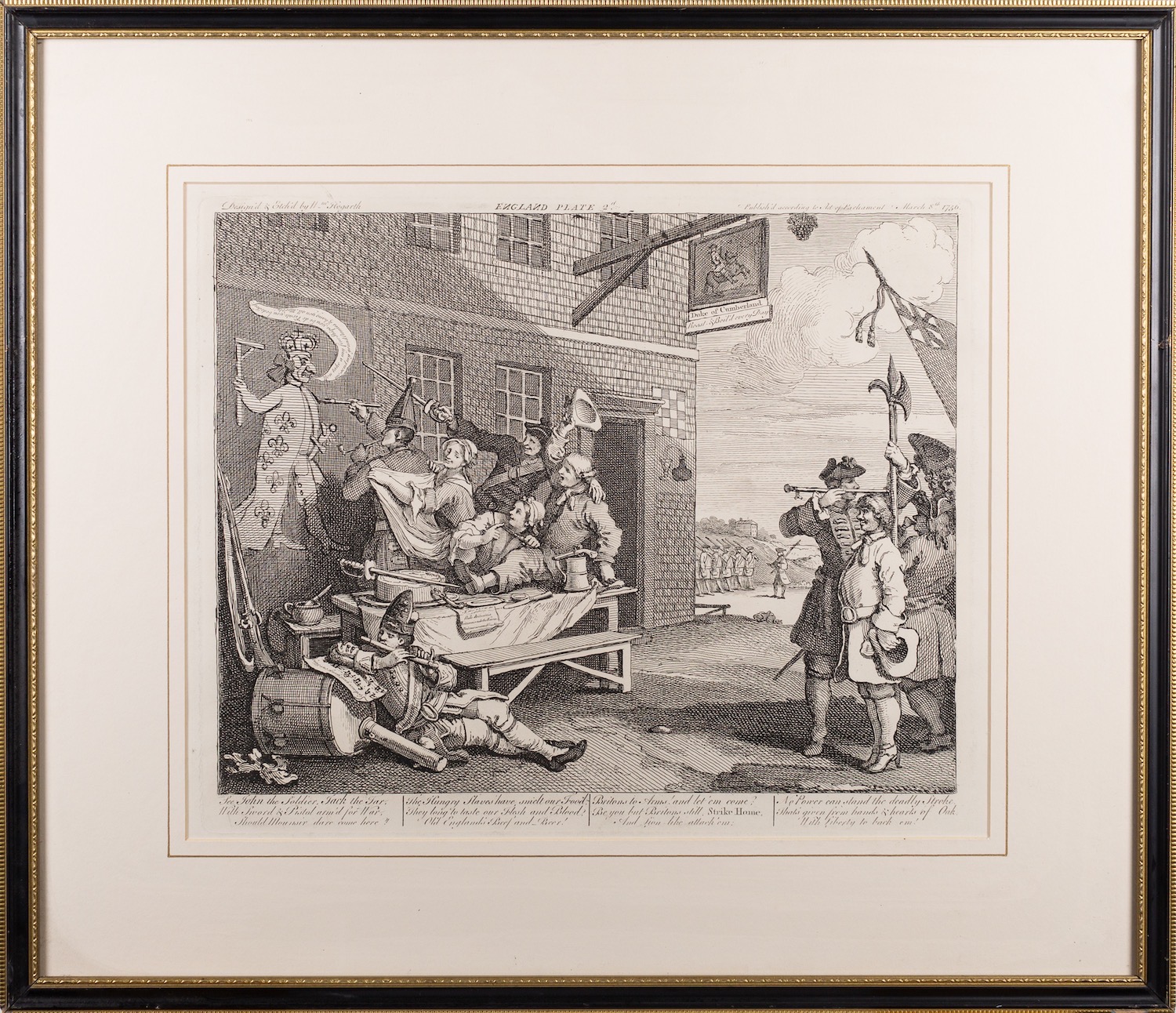 After William Hogarth (British, 1697-1764) Southwark Fair, 1733 Cruelty in Perfection, - Image 7 of 10