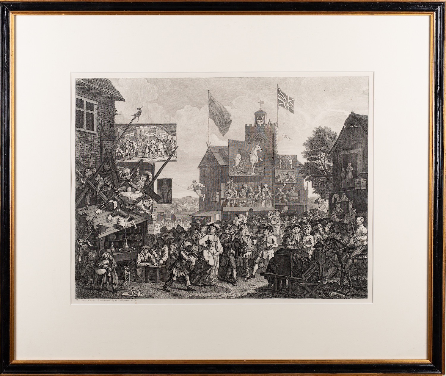 After William Hogarth (British, 1697-1764) Southwark Fair, 1733 Cruelty in Perfection, - Image 10 of 10