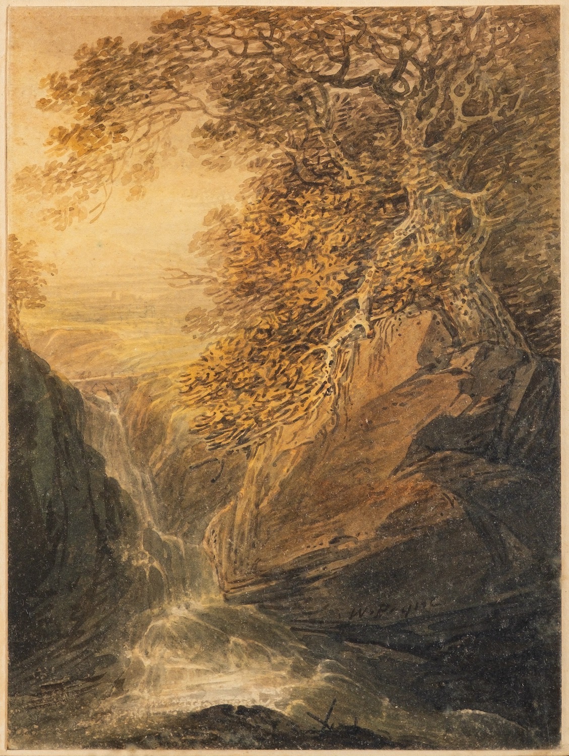 William Payne (British, 1755-1830) An upland ravine Watercolour 16 x 11. - Image 2 of 4