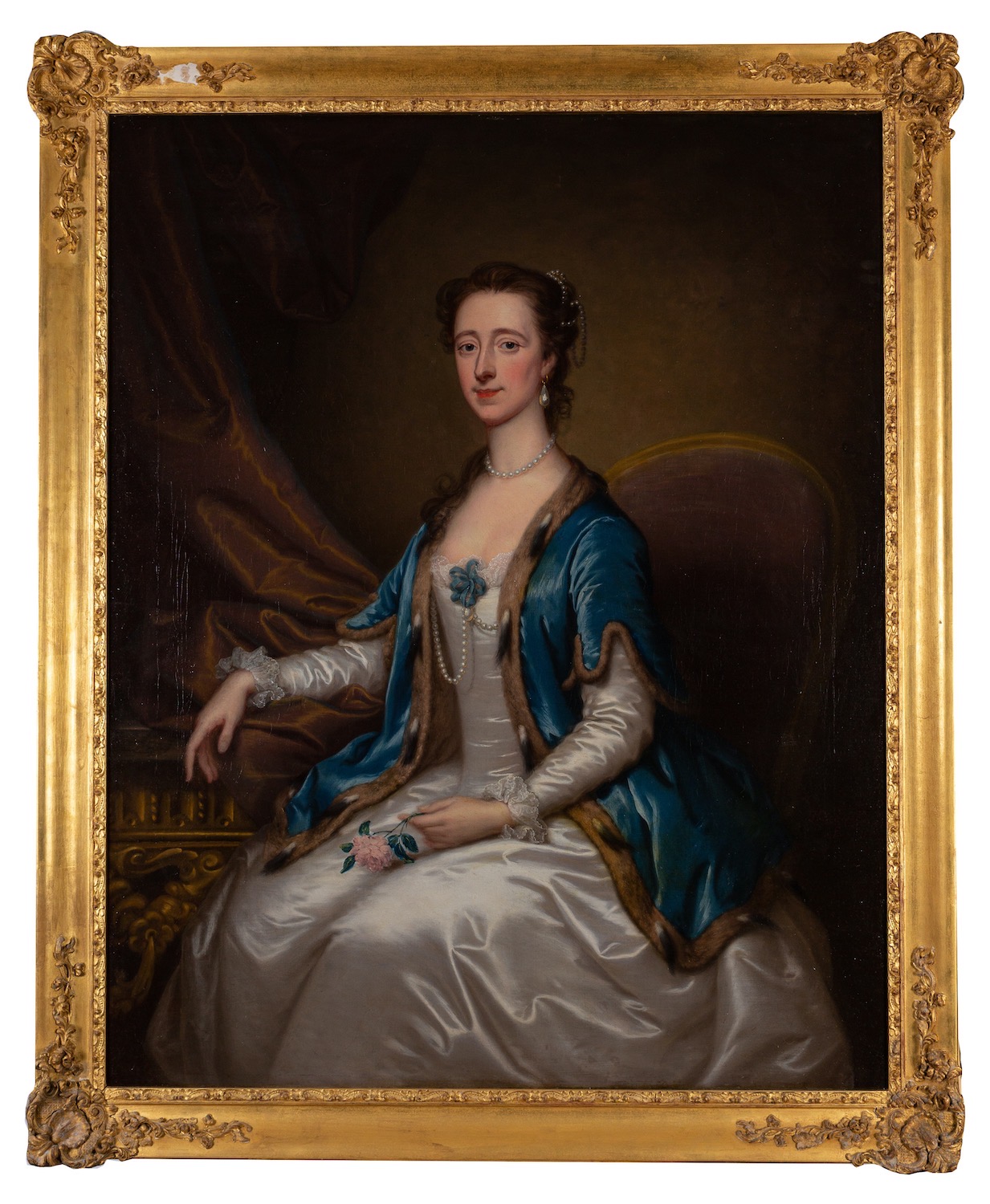 Continental School, 18th Century Portrait of a lady, seated, - Image 2 of 3