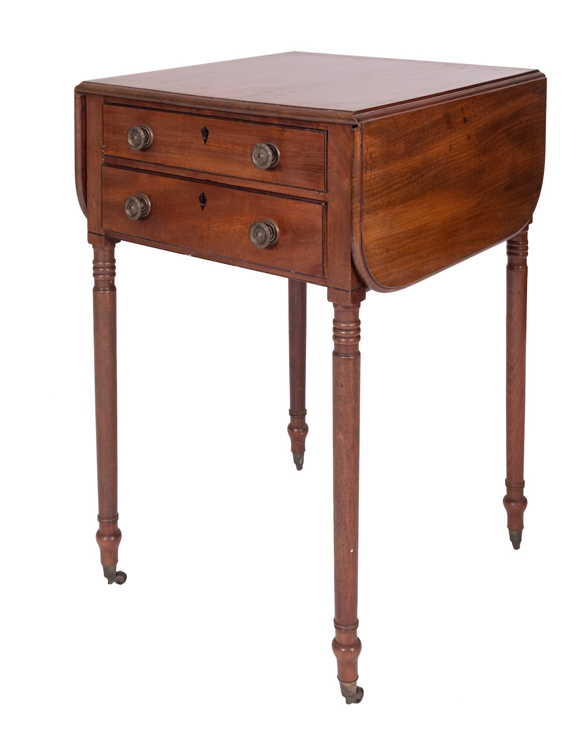 A Regency mahogany work table,