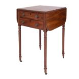 A Regency mahogany work table,