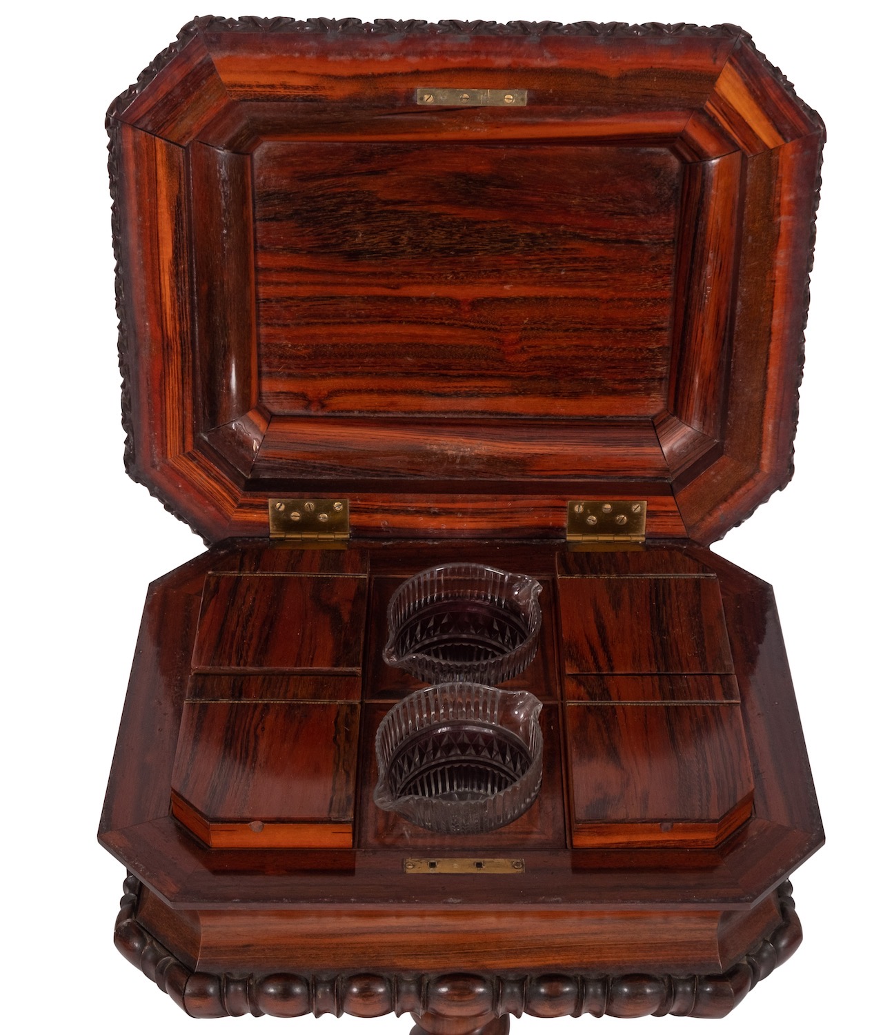 A George IV rosewood teapoy, - Image 2 of 2