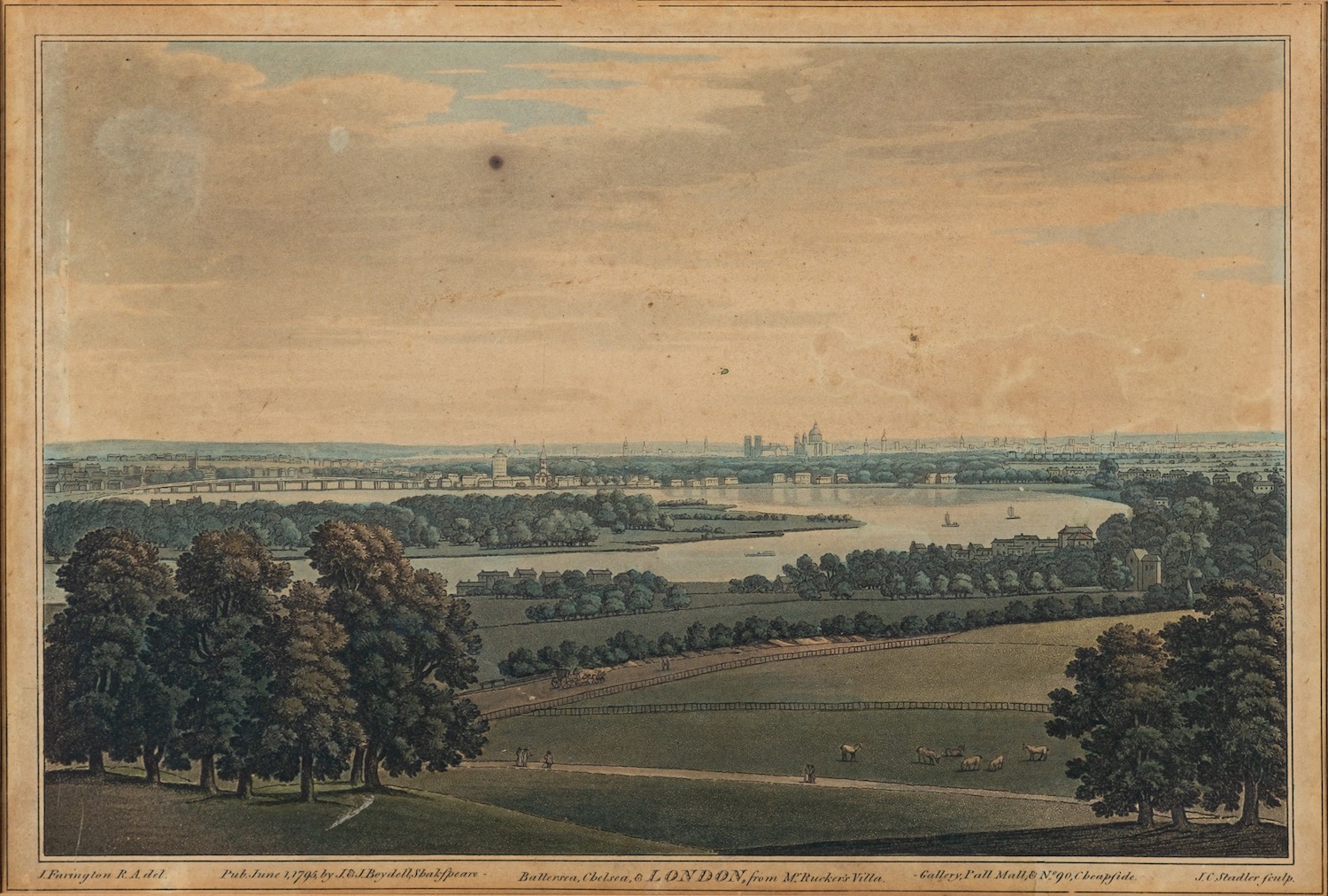 After Joseph Farington (British, 1747-1821) Views of the Thames, including 'Great Marlow', - Image 4 of 13
