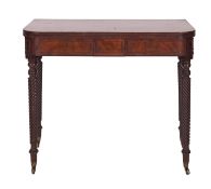 A Regency mahogany tea table,
