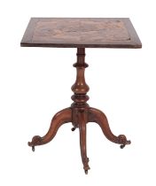 A George IV sample wood occasional table,