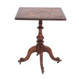 A George IV sample wood occasional table,