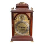 Thomas Delasalle, London a Georgian mahogany bracket clock the eight-day duration,