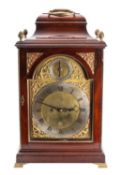 Thomas Delasalle, London a Georgian mahogany bracket clock the eight-day duration,