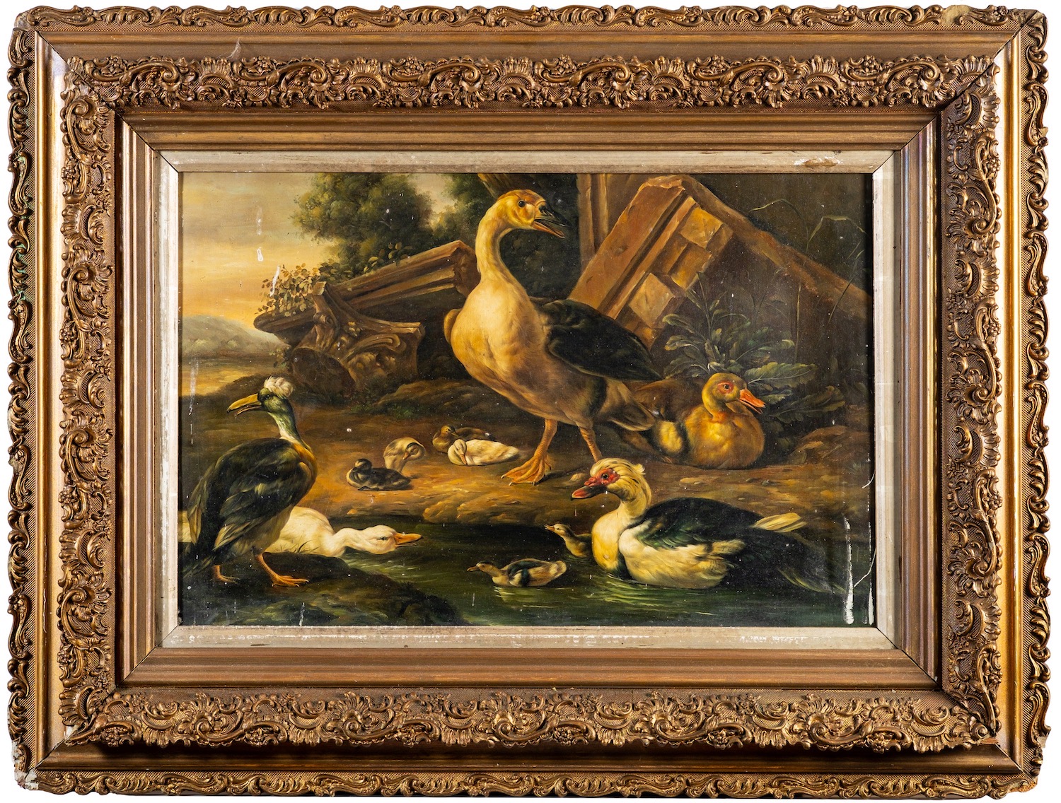 British School (19th Century) Compositions with herons, ducks and other birds, - Image 3 of 3