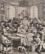 After William Hogarth (British, 1697-1764) Southwark Fair, 1733 Cruelty in Perfection,