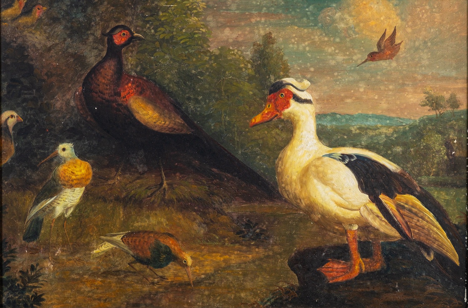 British School (19th Century) Compositions with herons, ducks and other birds, - Image 2 of 3