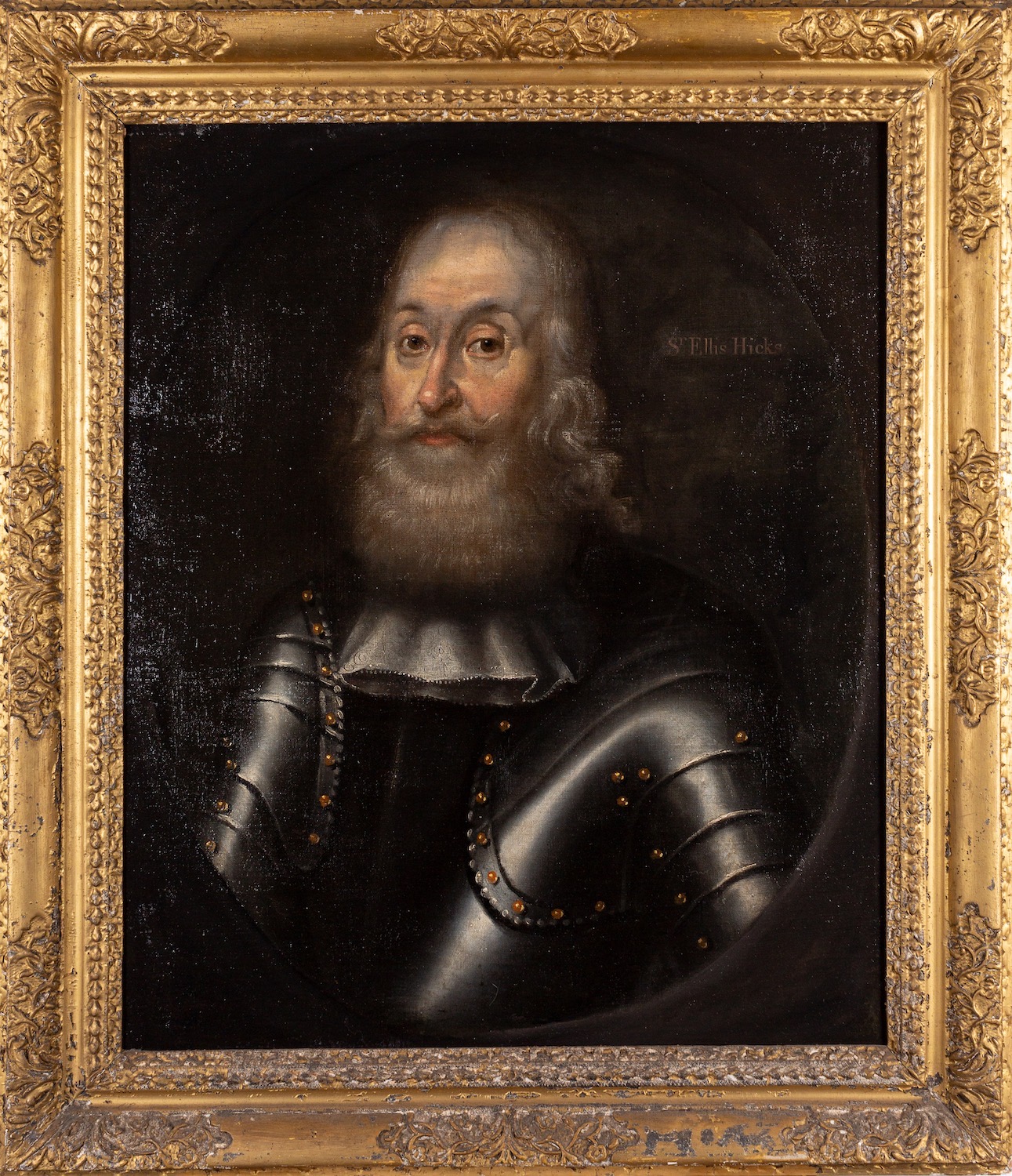 British School, 17th Century Portrait of a man in armour, - Image 2 of 2