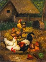 British School (19th Century) Compositions with turkeys, roosters and other birds,