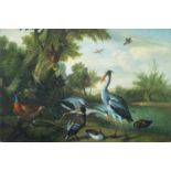 British School (19th Century) Compositions with herons, ducks and other birds,