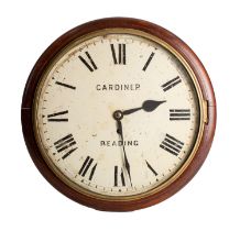 WITHDRAWN Gardiner Reading, a mahogany wall clock having an eight-day duration,