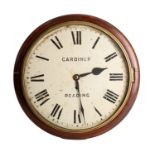 WITHDRAWN Gardiner Reading, a mahogany wall clock having an eight-day duration,