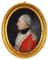 Attributed to James Sharples (British 1751-1811) Portrait of the late Capt. Wm.