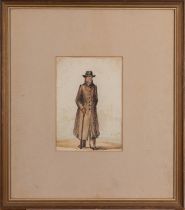 British School (19th Century) A man on