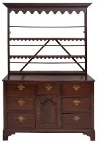 A George II oak dresser, mid 18th centur