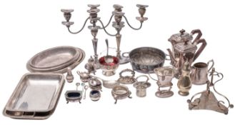 A collection of silver plate comprising: