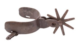 A wrought iron boot spur, late 18th /ear