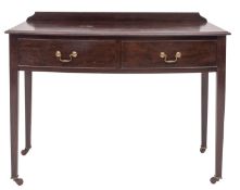 A Victorian mahogany wash table in Georg