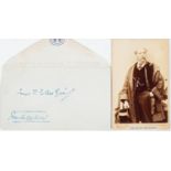 DICKENS, Charles (1812-1870), signed envelope headed 'C.D.' addressed to James T.