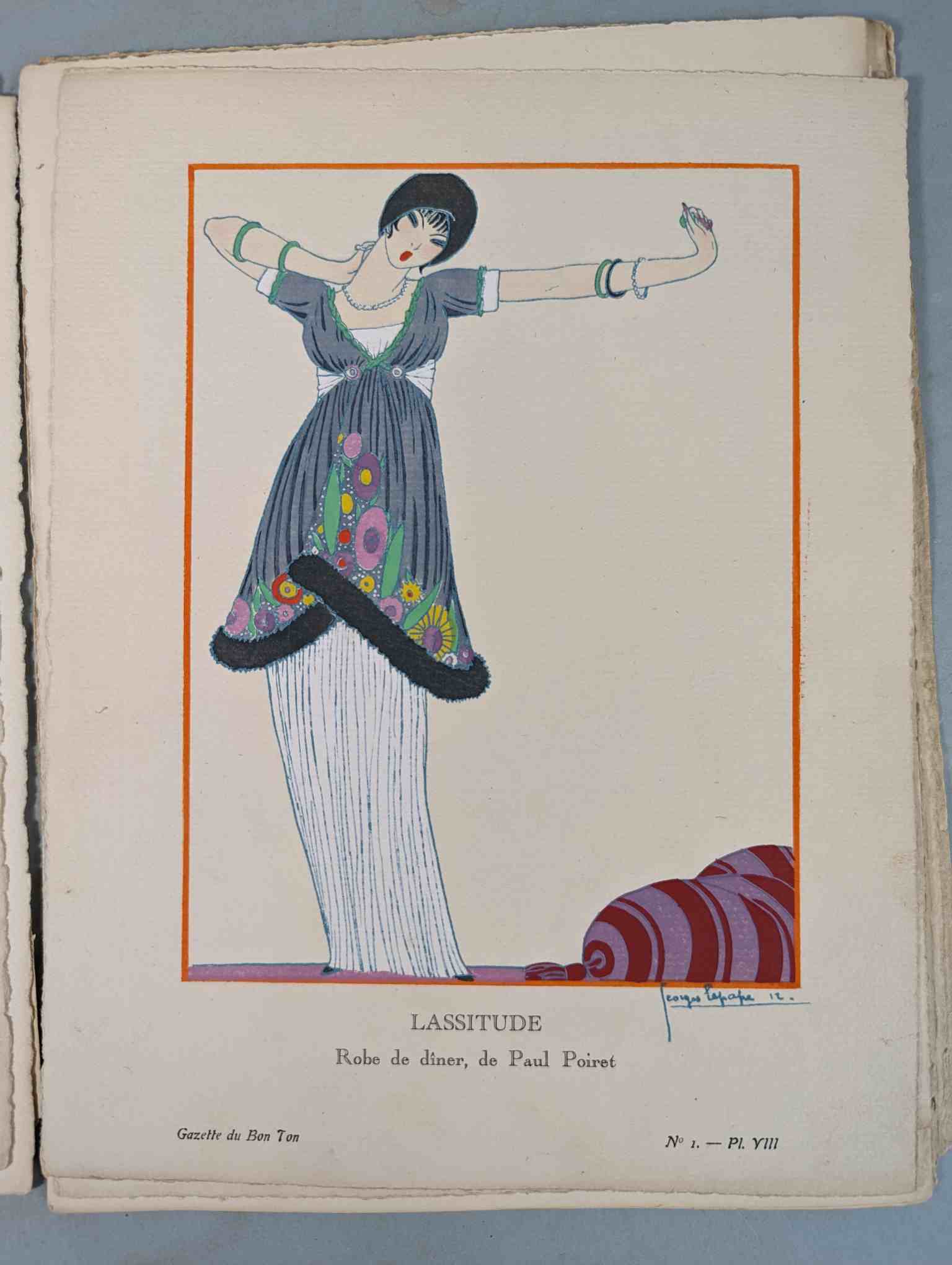 FASHION. VOGEL, Lucien. GAZETTE DU BON TON: Art-Modes & Frivolités, Paris 1913-14, 4 vol. - Image 7 of 54